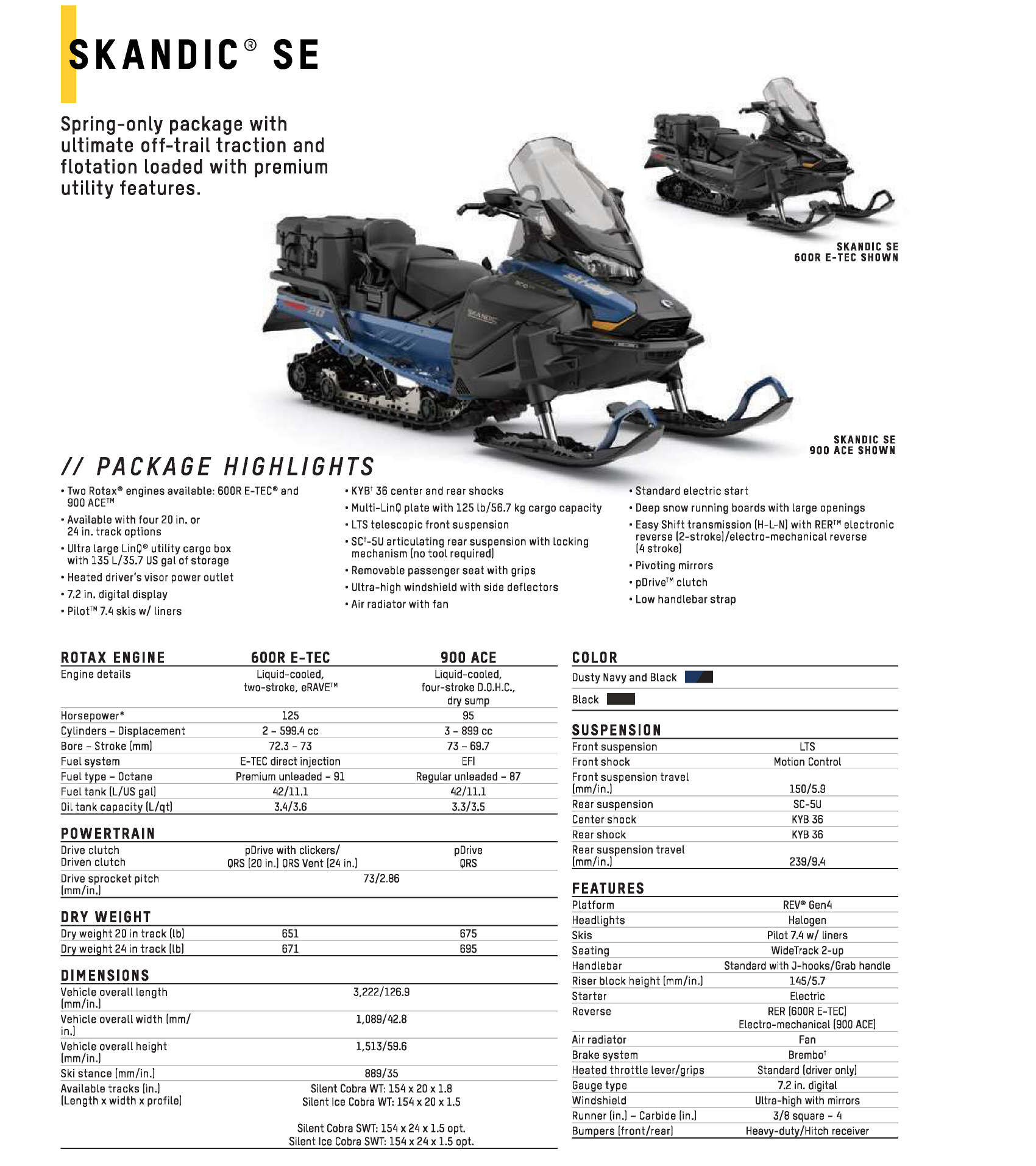 2025 Ski-Doo Skandic SE