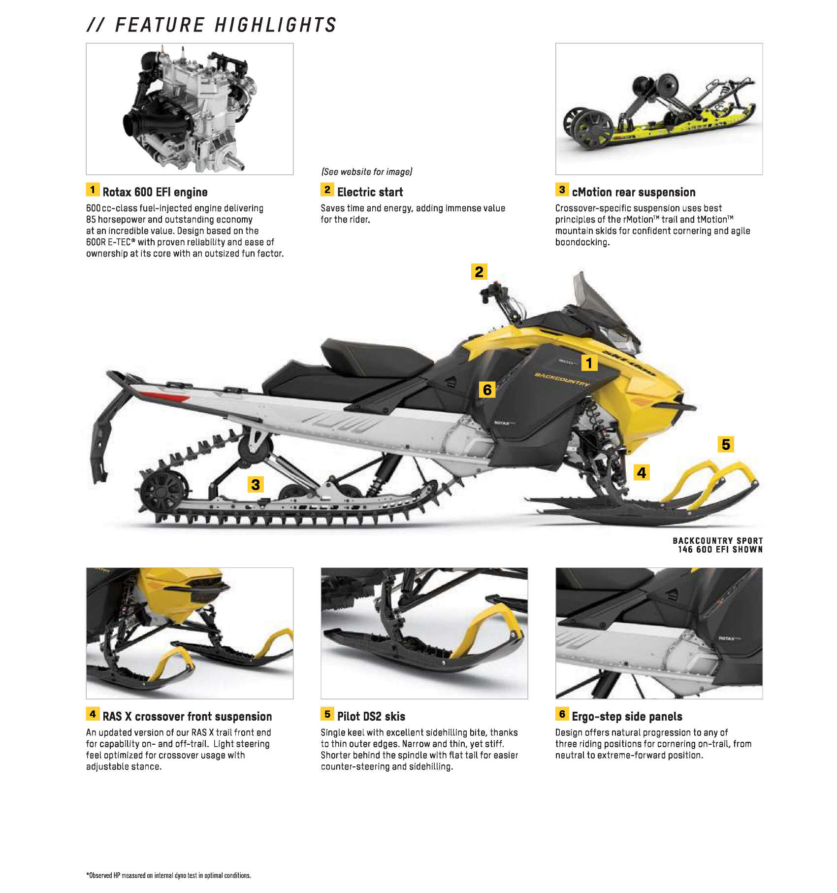 2025 Ski Doo Specs Backcountry Sport