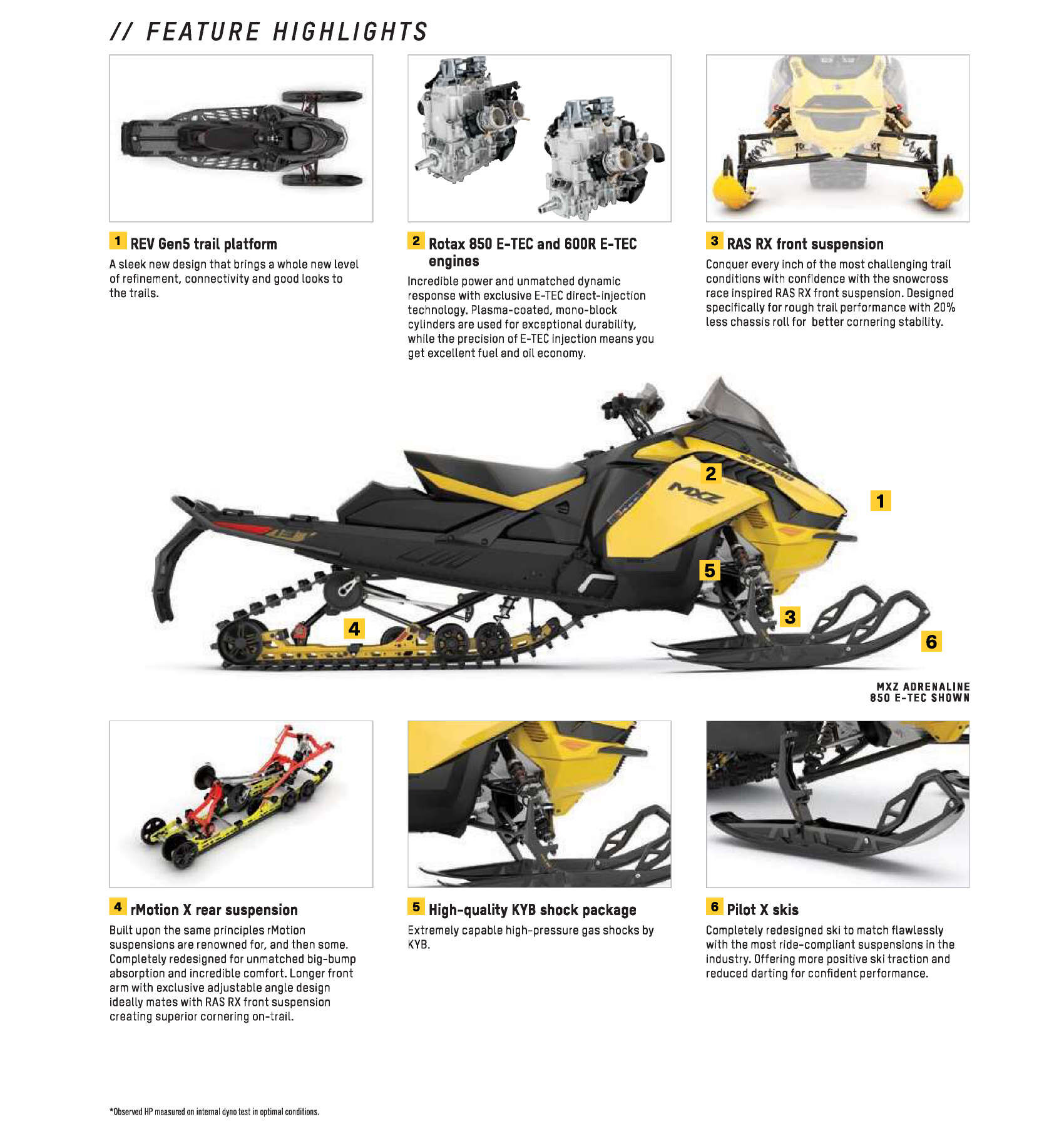 2025 Ski Doo Specs MXZ Adrenaline