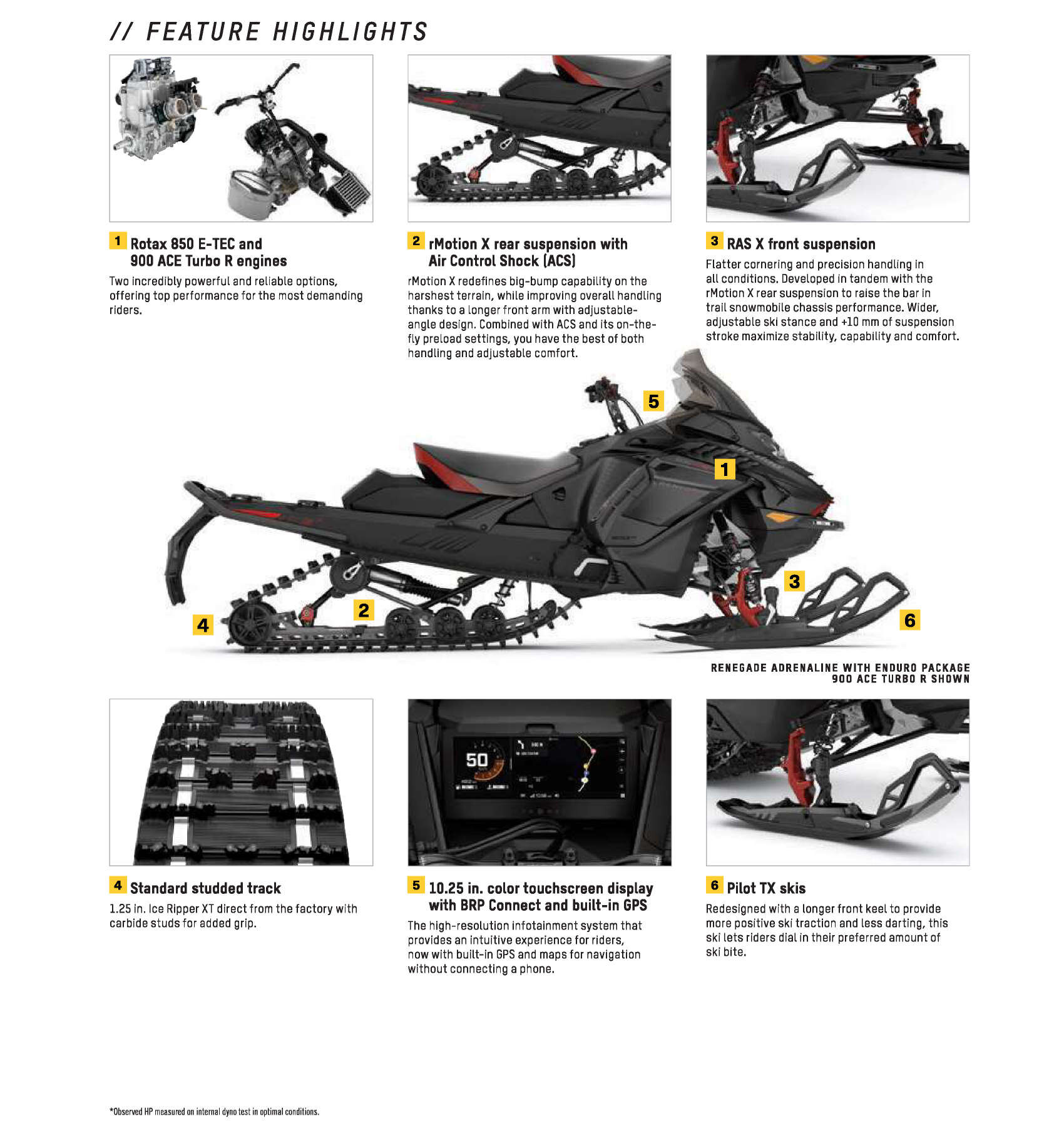 2025 Ski Doo Specs Renegade Adrenaline Enduro