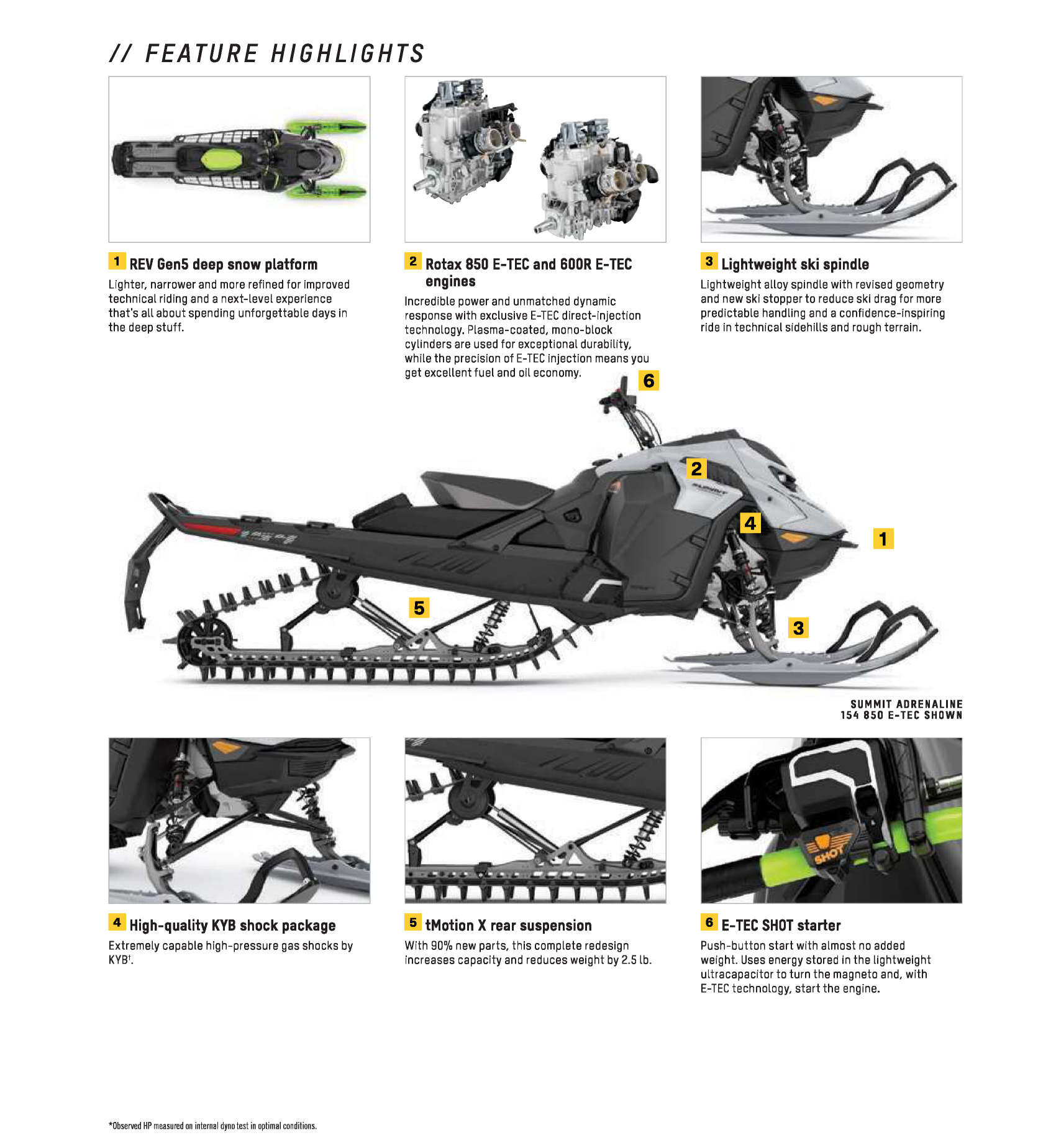 2025 Ski Doo Specs Summit Adrenaline